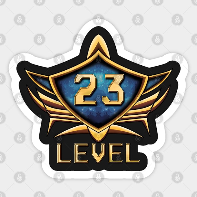 Level 23 Sticker by PaunLiviu